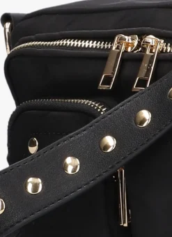 zwarte núnoo schoudertas ellie recycled nylon