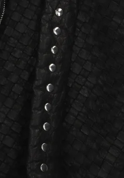 zwarte núnoo schoudertas maxi dandy braided