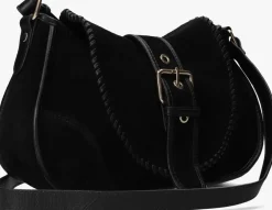 zwarte núnoo schoudertas maria stitch