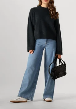 zwarte núnoo schoudertas scarlett buckle rock