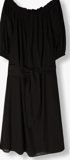 zwarte notre-v maxi jurk nv-danya off shoulder dress