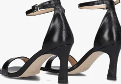 zwarte notre-v sandalen met hak 86605