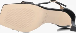 zwarte notre-v sandalen met hak 86605