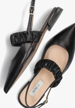 zwarte notre-v slingbacks 12237