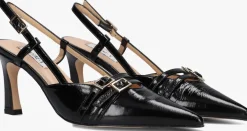 zwarte notre-v slingbacks 7212