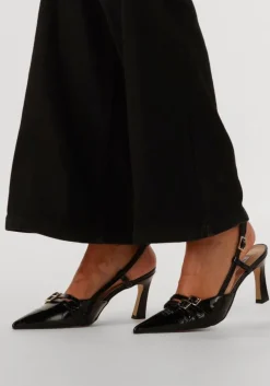 zwarte notre-v slingbacks 7212