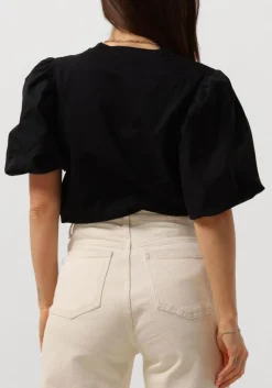 zwarte notre-v t-shirt nv-dolf puff sleeve top