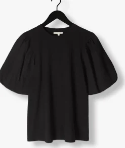 zwarte notre-v t-shirt nv-dolf puff sleeve top