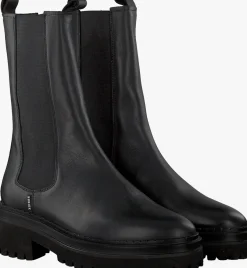 zwarte nubikk chelsea boots fae adams