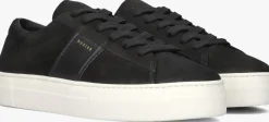 zwarte nubikk lage sneakers jagger morris nolan