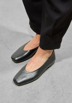 zwarte odare ballerina's girona met