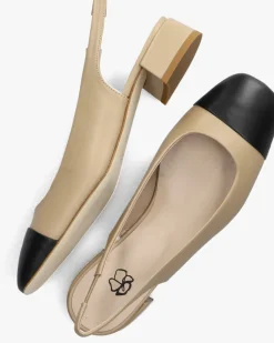 zwarte odare ballerina's girona met slingback