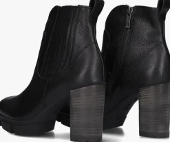 zwarte paul green enkellaarsjes 9033