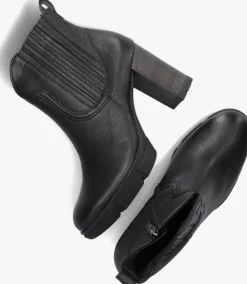 zwarte paul green enkellaarsjes 9033