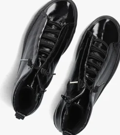 zwarte paul green hoge sneakers 5283