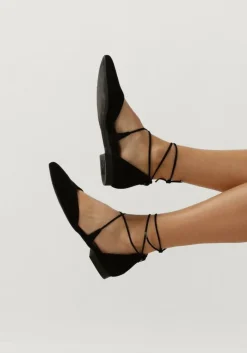 zwarte paul green platte sandalen 1075