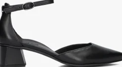 zwarte paul green sandalen met hak 3820