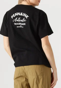 zwarte penn & ink t-shirt t-shirt print