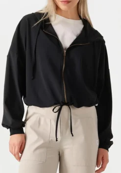 zwarte penn & ink vest hoodie