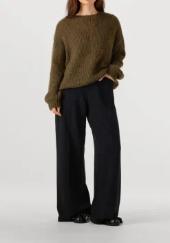 zwarte penn & ink wijde broek trousers w25t1197