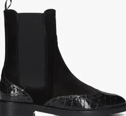 zwarte pertini enkellaarsjes 32068