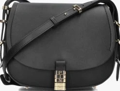 zwarte pinko schoudertas saddle classic