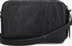 zwarte pinko schoudertas carrie camera bag