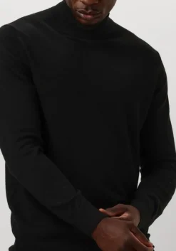 zwarte profuomo trui pullover mock