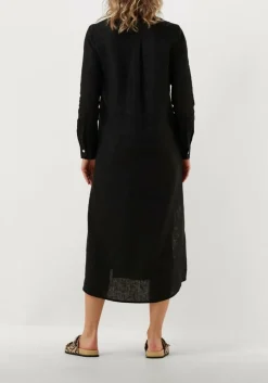 zwarte resort finest maxi jurk shirt dress