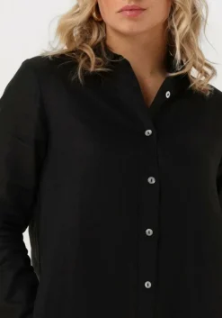 zwarte resort finest maxi jurk shirt dress