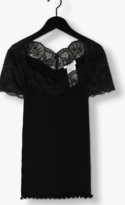 zwarte rosemunde top beatha capsleeve