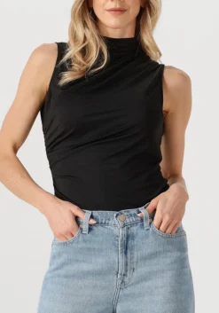 zwarte rosemunde top billie sl drape top