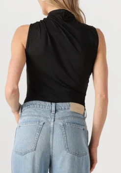 zwarte rosemunde top billie sl drape top