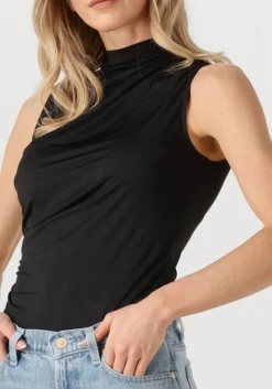 zwarte rosemunde top billie sl drape top