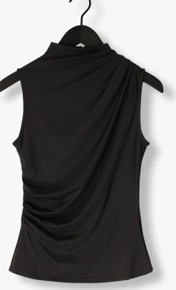 zwarte rosemunde top billie sl drape top