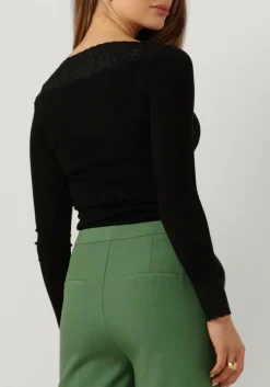 zwarte rosemunde tops & t-shirts bernadine organic t-shirt lace