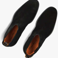 zwarte santoni chelsea boots 18937