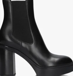 zwarte santoni enkellaarsjes 70512 led