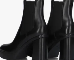 zwarte santoni enkellaarsjes 70512 led