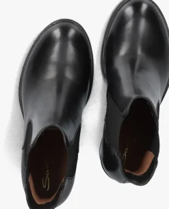 zwarte santoni enkellaarsjes 70512 led