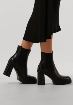 zwarte santoni enkellaarsjes 70512 led