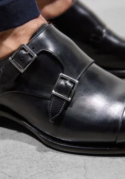 zwarte santoni nette schoenen carter 11652