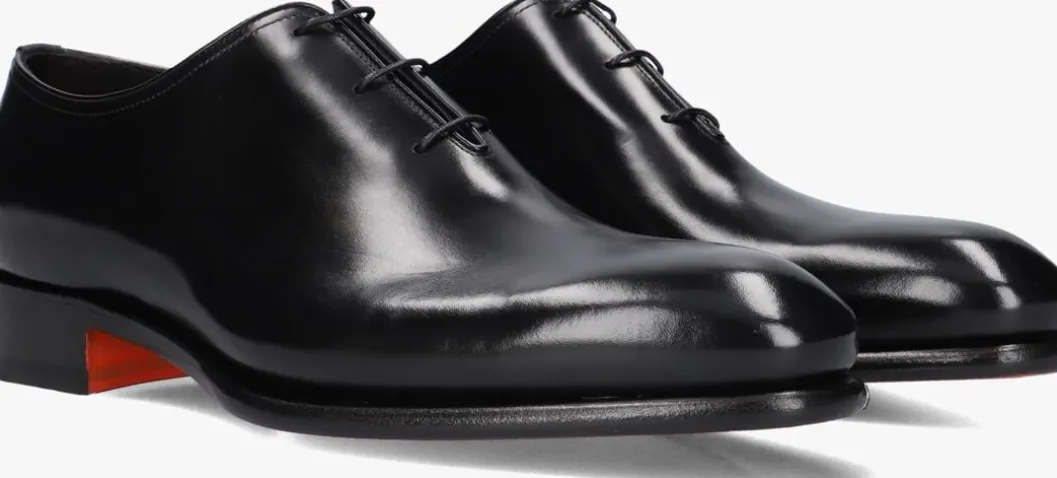 zwarte santoni nette schoenen 16229