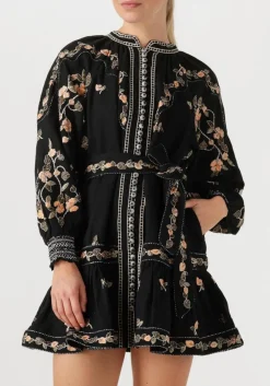 zwarte scarlett poppies mini jurk fiucci short dress