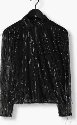 zwarte second female blouses tassel blouse