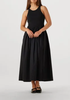 zwarte second female maxi jurk nulana dress