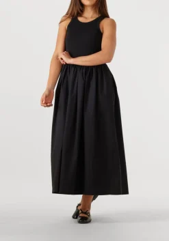 zwarte second female maxi jurk nulana dress