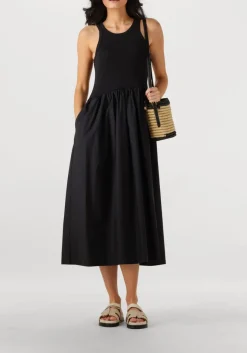 zwarte second female maxi jurk nulana dress