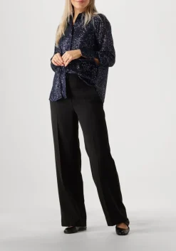 zwarte second female pantalon fique straight trousers