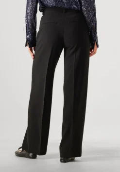 zwarte second female pantalon fique straight trousers